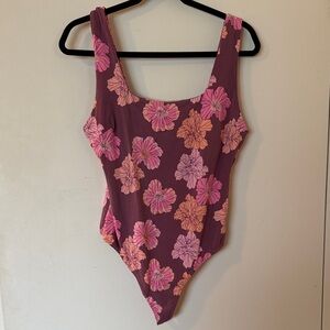 Ava Sky (Fighting Eel) one piece floral bodysuit